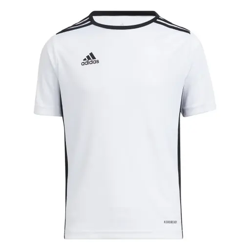 Camiseta Adidas Entrada18 Blanca Jr